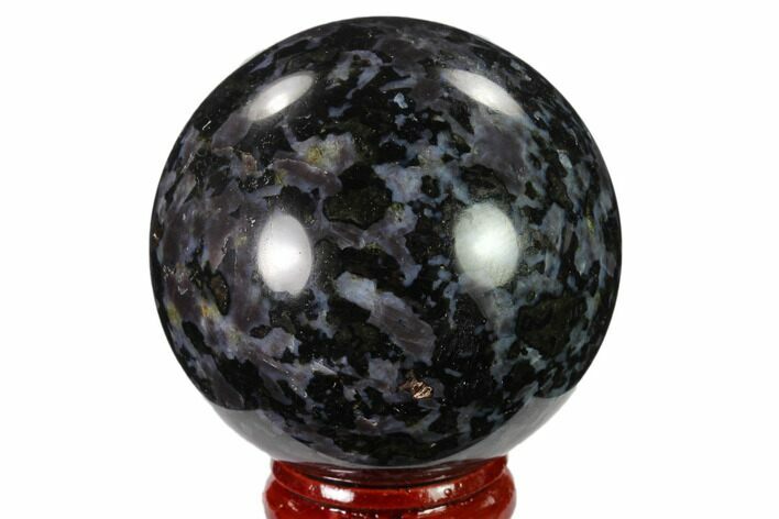 Polished, Indigo Gabbro Sphere - Madagascar #135772
